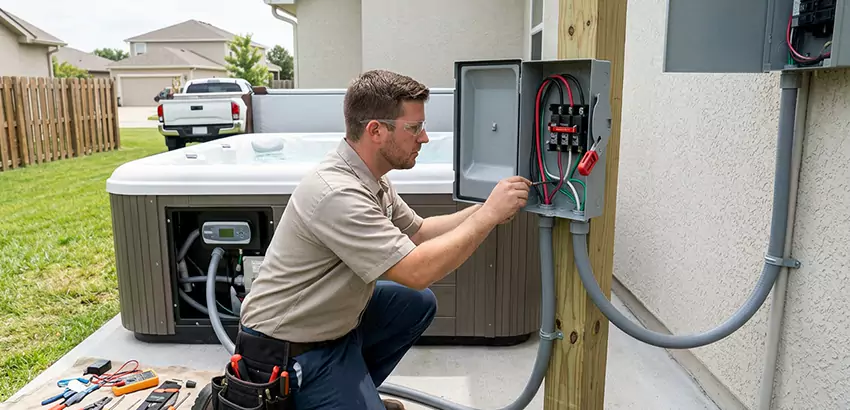 Outdoor Hot Tub Electrical Installation in Antioch
